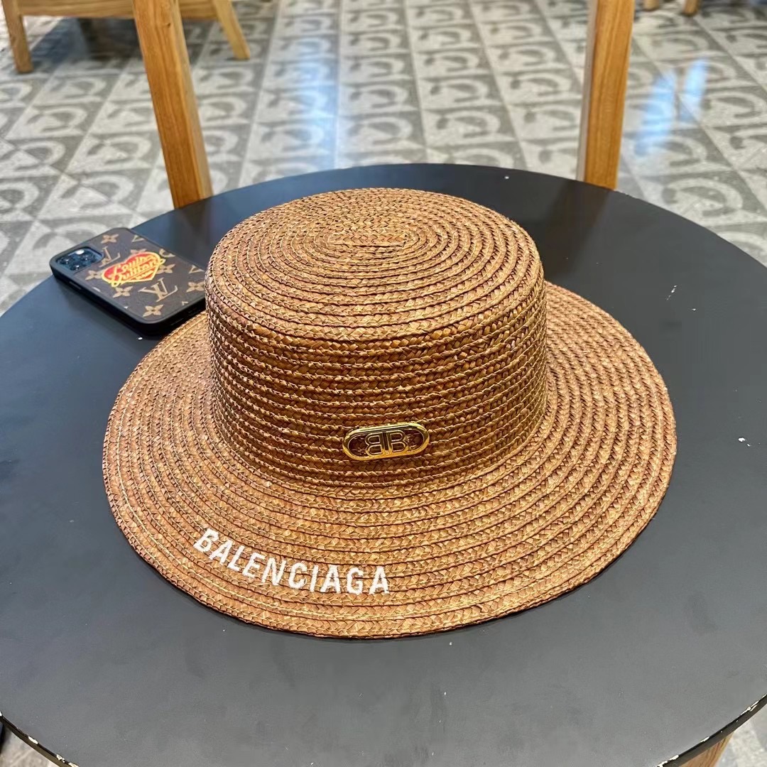 2024 Parisian Balenciaga Morning New Barley Weeding Cap: One-Size-Fits-All Street Selection - 图片 1