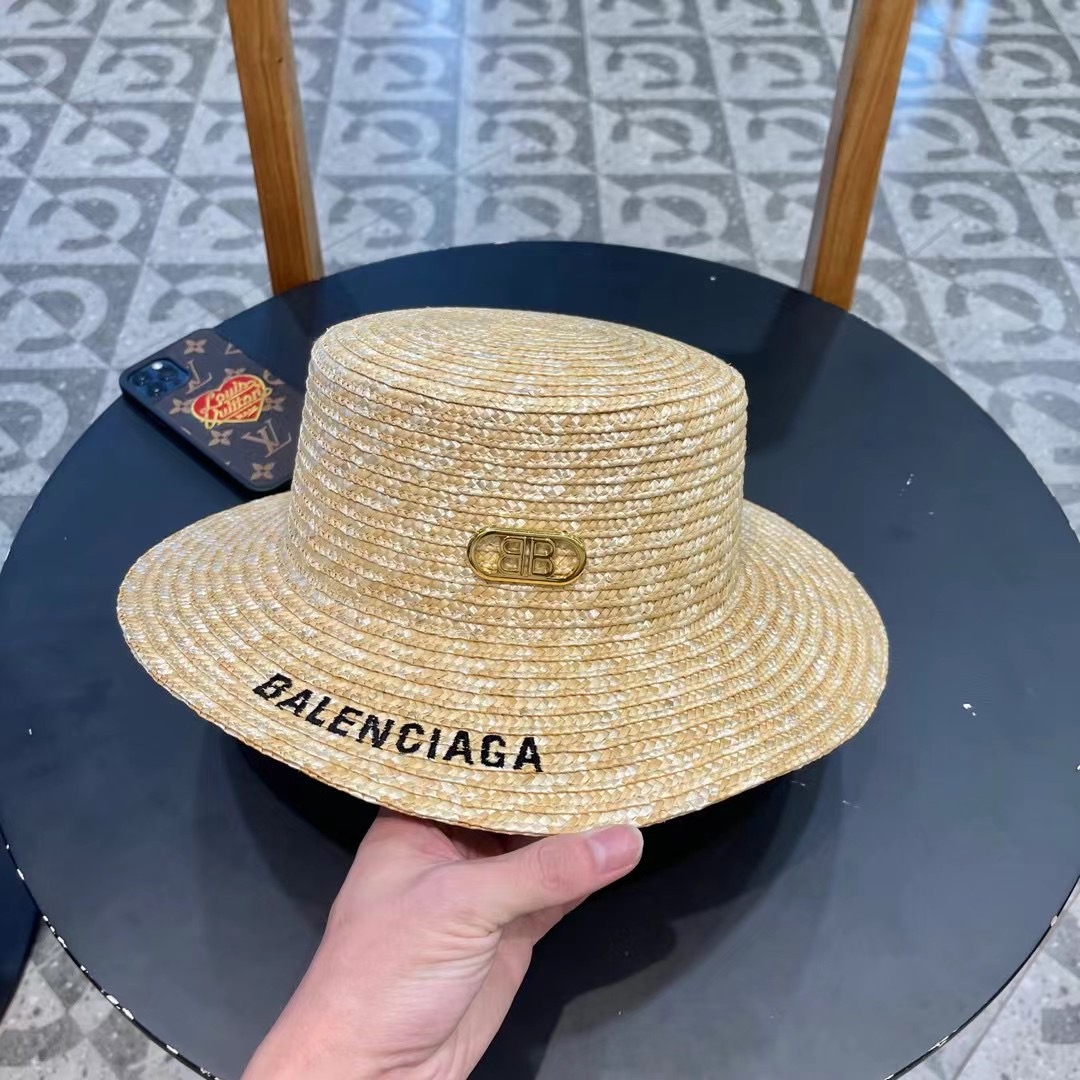 Parisian Balenciaga 2024 Morning New Barley Weeding Cap: One-Size-Fits-All Street Selection - 图片 4