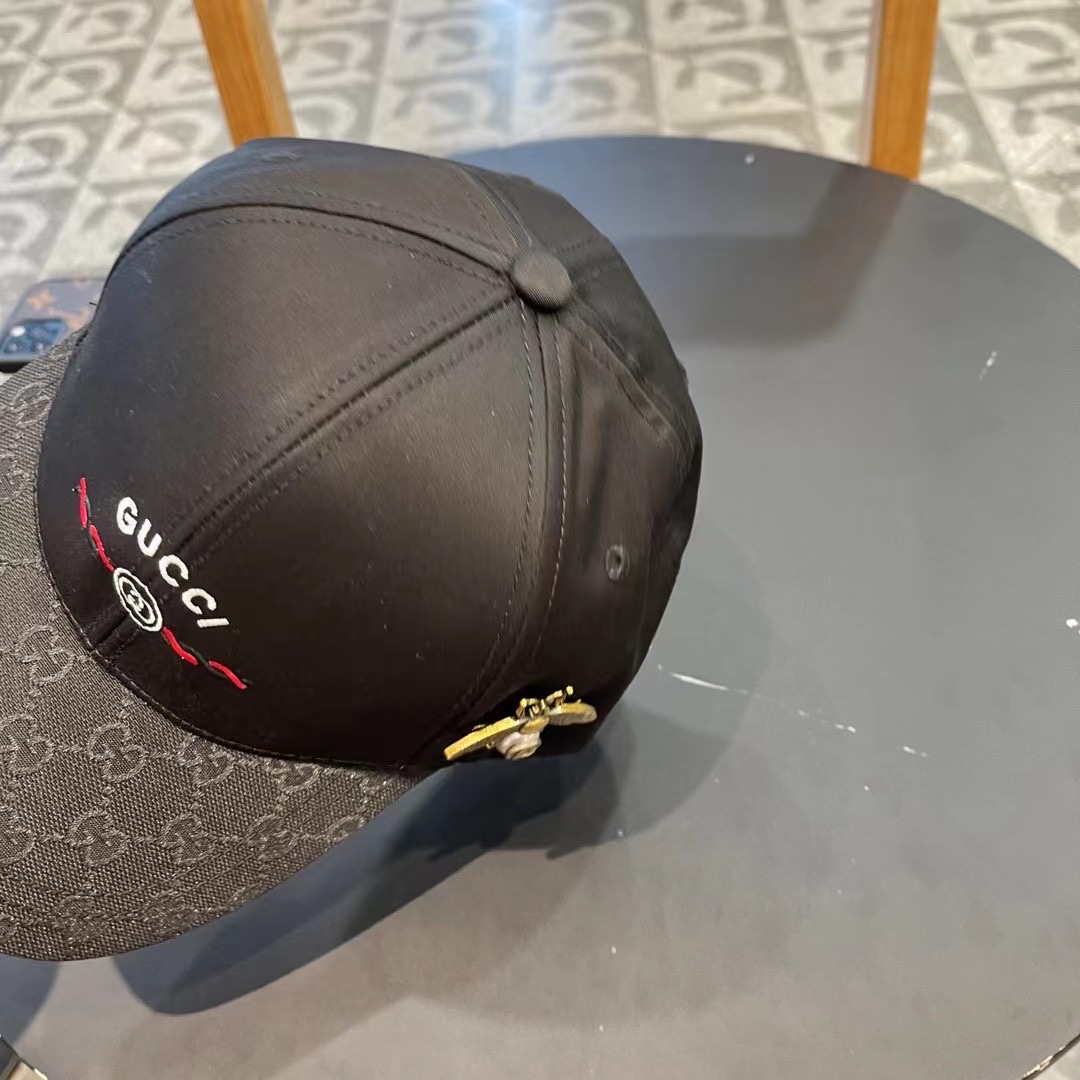   Gucci(古奇)新款原单棒球帽，Loved系列，11开模订制，重工刺绣，细节可媲美专柜，原版帆布料