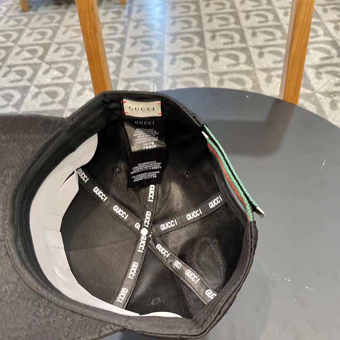   Gucci(古奇)新款原单棒球帽，Loved系列，11开模订制，重工刺绣，细节可媲美专柜，原版帆布料