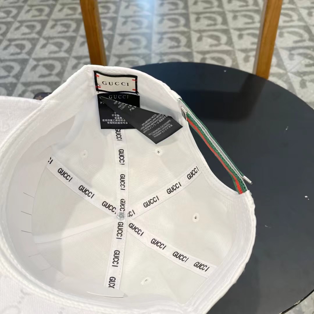   Gucci(古奇)新款原单棒球帽，Loved系列，11开模订制，重工刺绣，细节可媲美专柜，原版帆布料