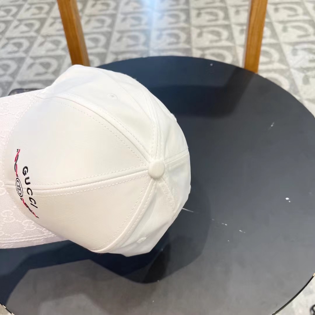   Gucci(古奇)新款原单棒球帽，Loved系列，11开模订制，重工刺绣，细节可媲美专柜，原版帆布料