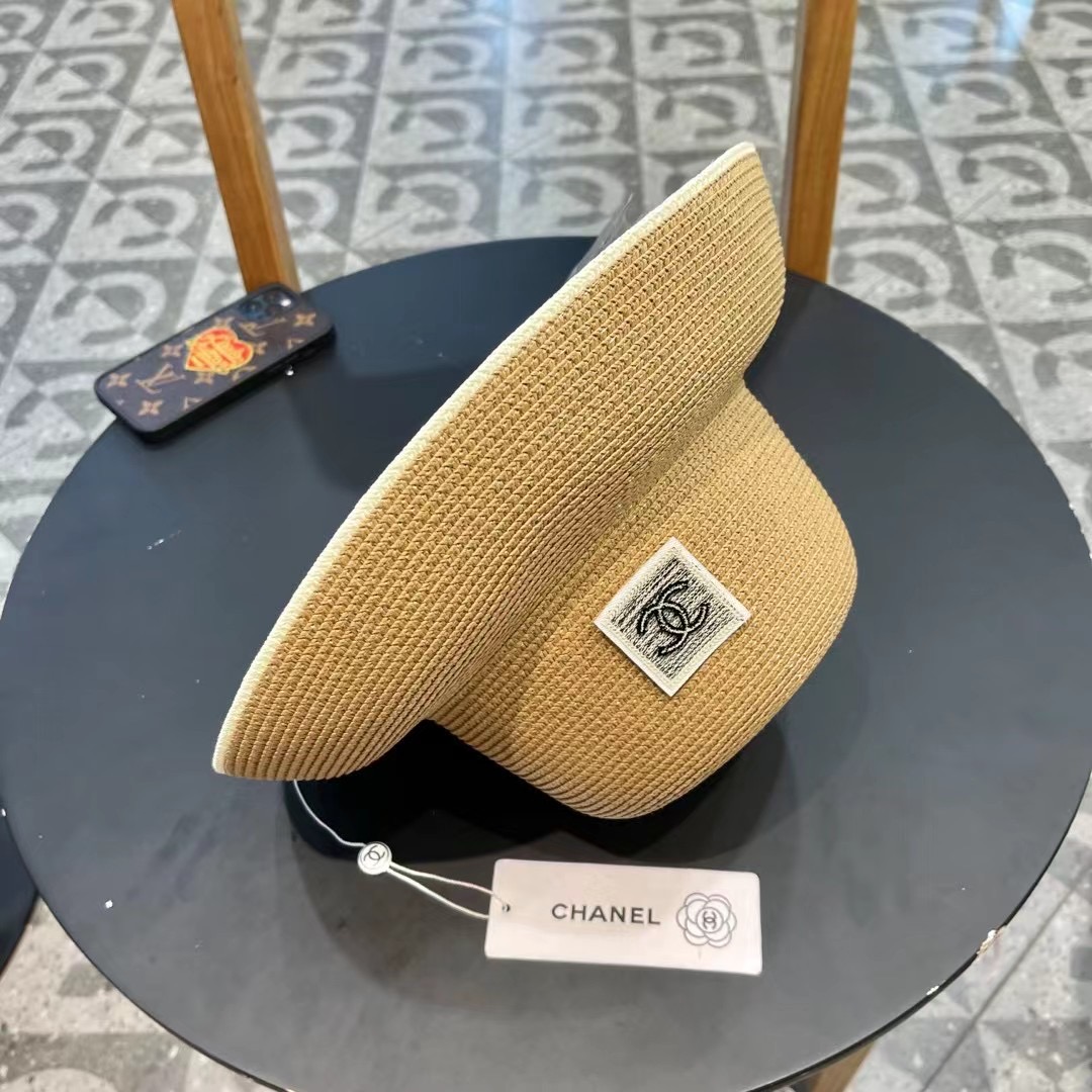 【CHANEL香奈儿】2024新款拼色盆帽草帽，出街必备超好搭配，赶紧入手！