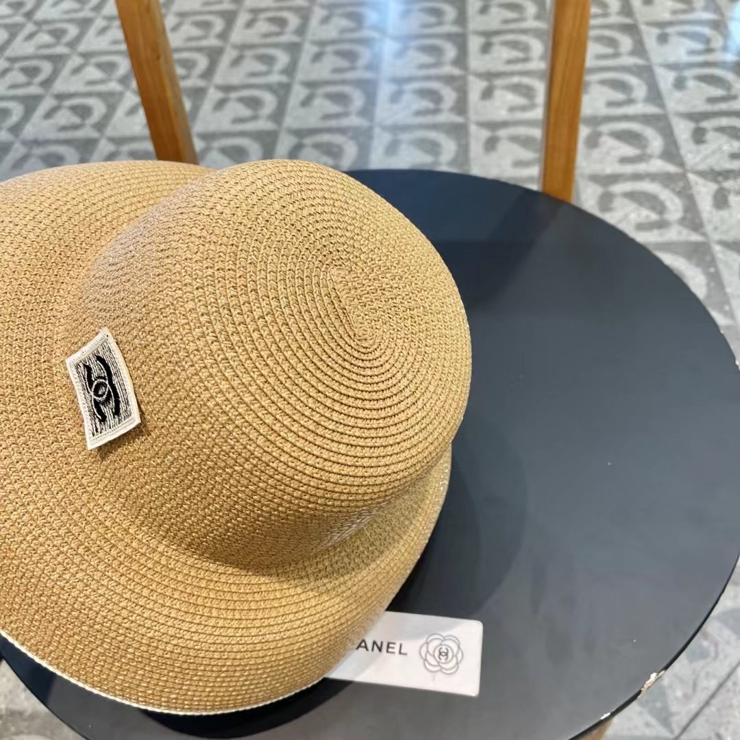 【CHANEL香奈儿】2024新款拼色盆帽草帽，出街必备超好搭配，赶紧入手！