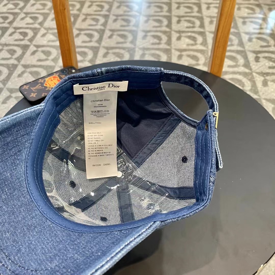 P105 Dior Diordio cap, male and female baseball cap, headline 57 cm - 图片 7