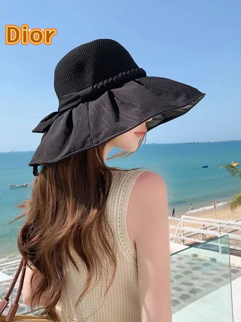 P126 The Diordeo’s new black gel sunshield, butterflies tan-proof outdoor suncaps - 图片 1