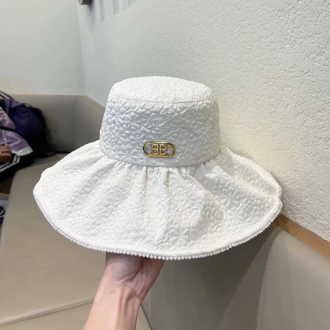 P126 BALENCIAGA Parisian 2024 new fisherman hat, tarp hat, simple leisure 100 centimetres, headline 57 cm - 图片 8