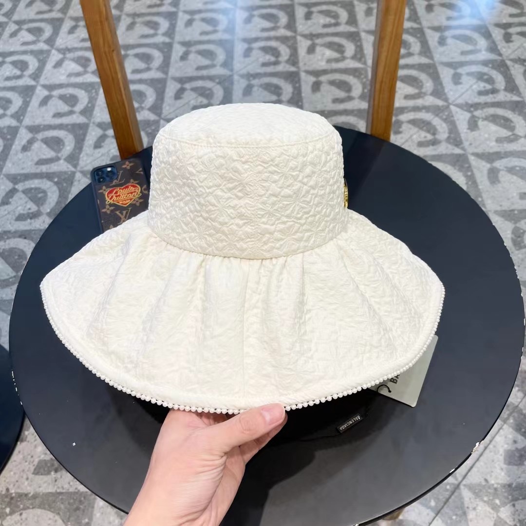 P126 BALENCIAGA Parisian 2024 new fisherman hat, tarp hat, simple leisure 100 centimetres, headline 57 cm - 图片 3