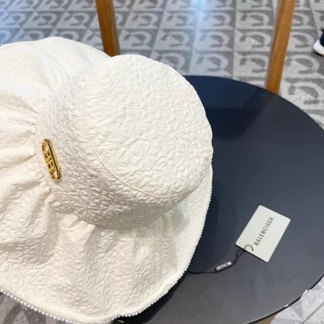 P126 BALENCIAGA Parisian 2024 new fisherman hat, tarp hat, simple leisure 100 centimetres, headline 57 cm - 图片 7