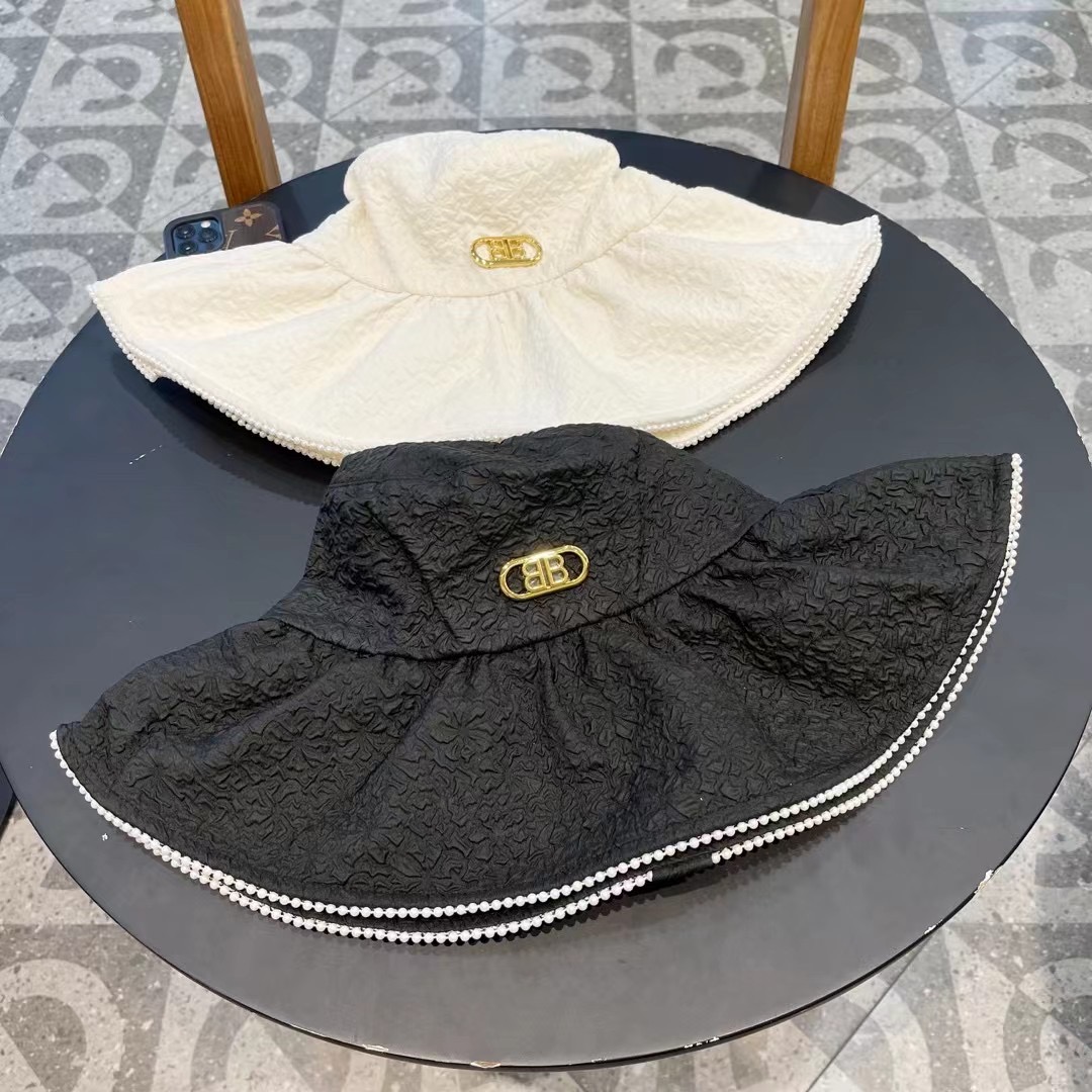 P126 BALENCIAGA Parisian 2024 new fisherman hat, tarp hat, simple leisure 100 centimetres, headline 57 cm - 图片 5