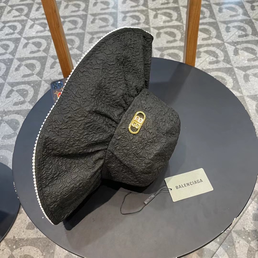 P126 BALENCIAGA Parisian 2024 new fisherman hat, tarp hat, simple leisure 100 centimetres, headline 57 cm - 图片 6