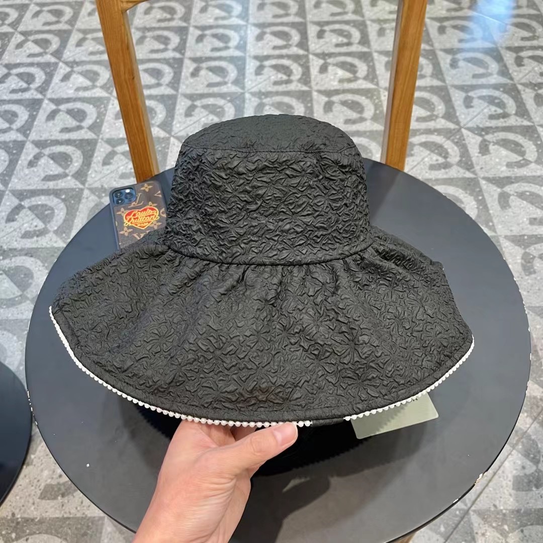 P126 BALENCIAGA Parisian 2024 new fisherman hat, tarp hat, simple leisure 100 centimetres, headline 57 cm - 图片 3