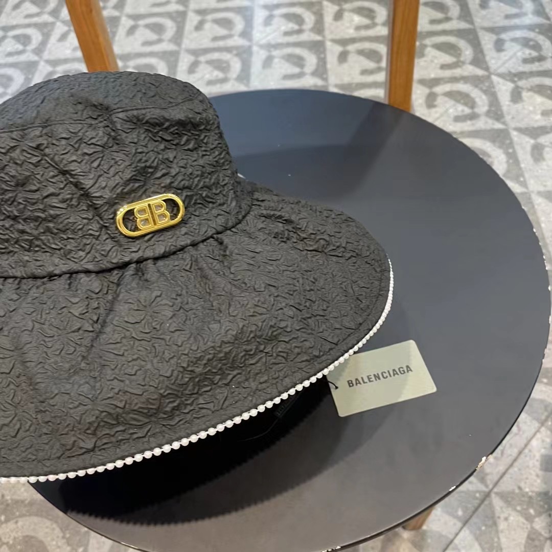 P126 BALENCIAGA Parisian 2024 new fisherman hat, tarp hat, simple leisure 100 centimetres, headline 57 cm - 图片 4