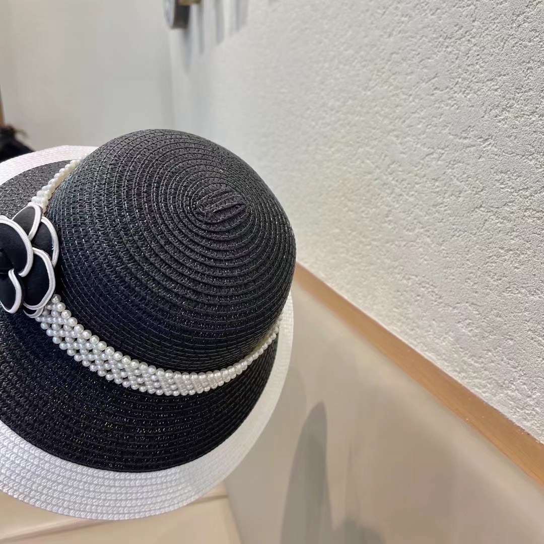 【CHANEL香奈儿】2026新款小香风草编度假风盆帽草帽，大牌风～出街旅行单品