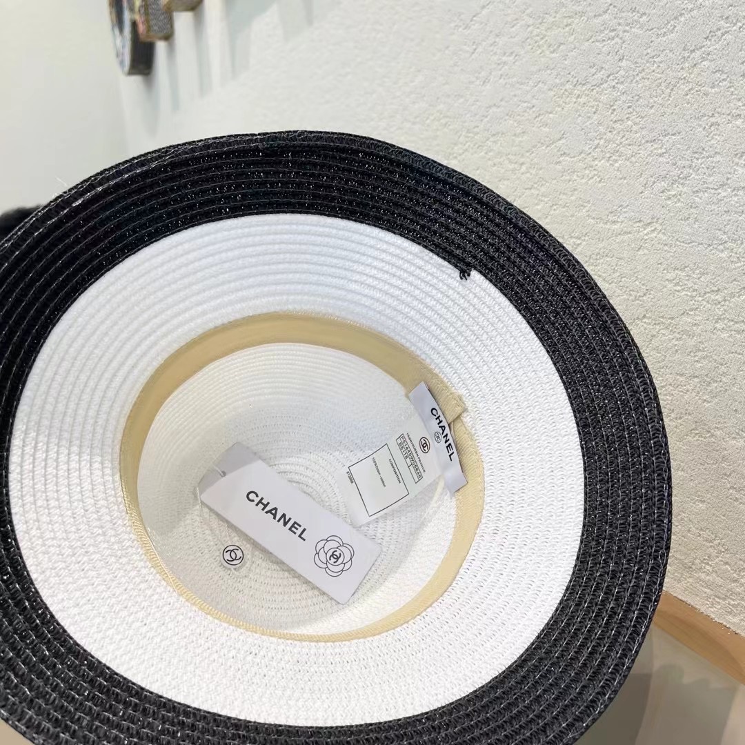 【CHANEL香奈儿】2026新款小香风草编度假风盆帽草帽，大牌风～出街旅行单品