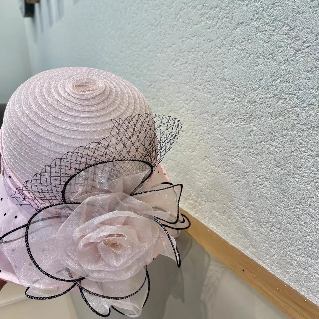 Dior 韩版遮脸时尚太阳帽女夏大花户外折叠防紫外线遮阳帽出游百搭大沿