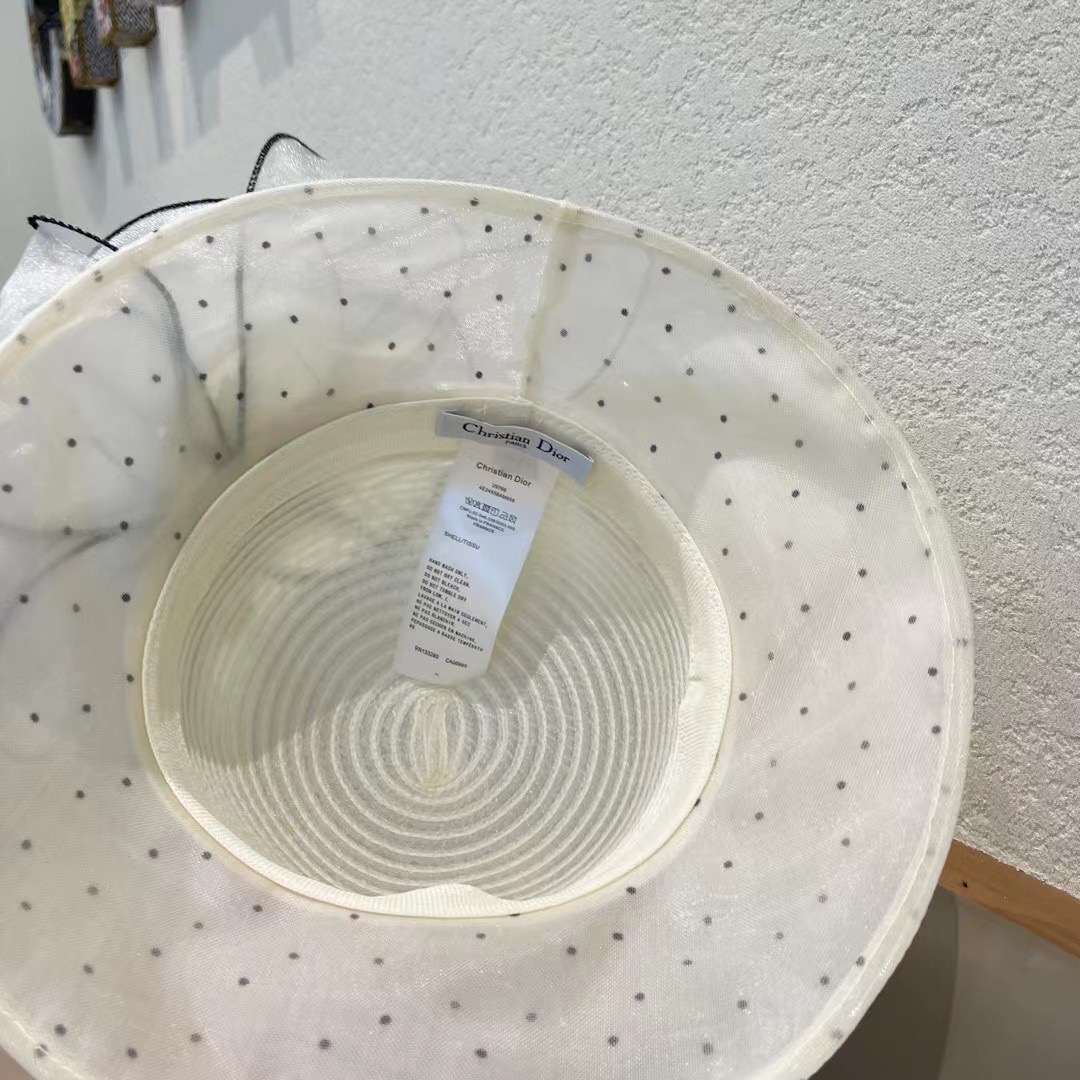 Dior 韩版遮脸时尚太阳帽女夏大花户外折叠防紫外线遮阳帽出游百搭大沿