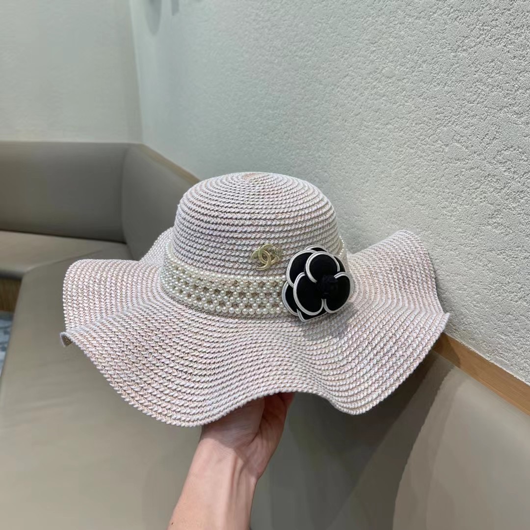 【CHANEL香奈儿】2026新款小香风草编度假风盆帽草帽，大牌风～出街旅行单品
