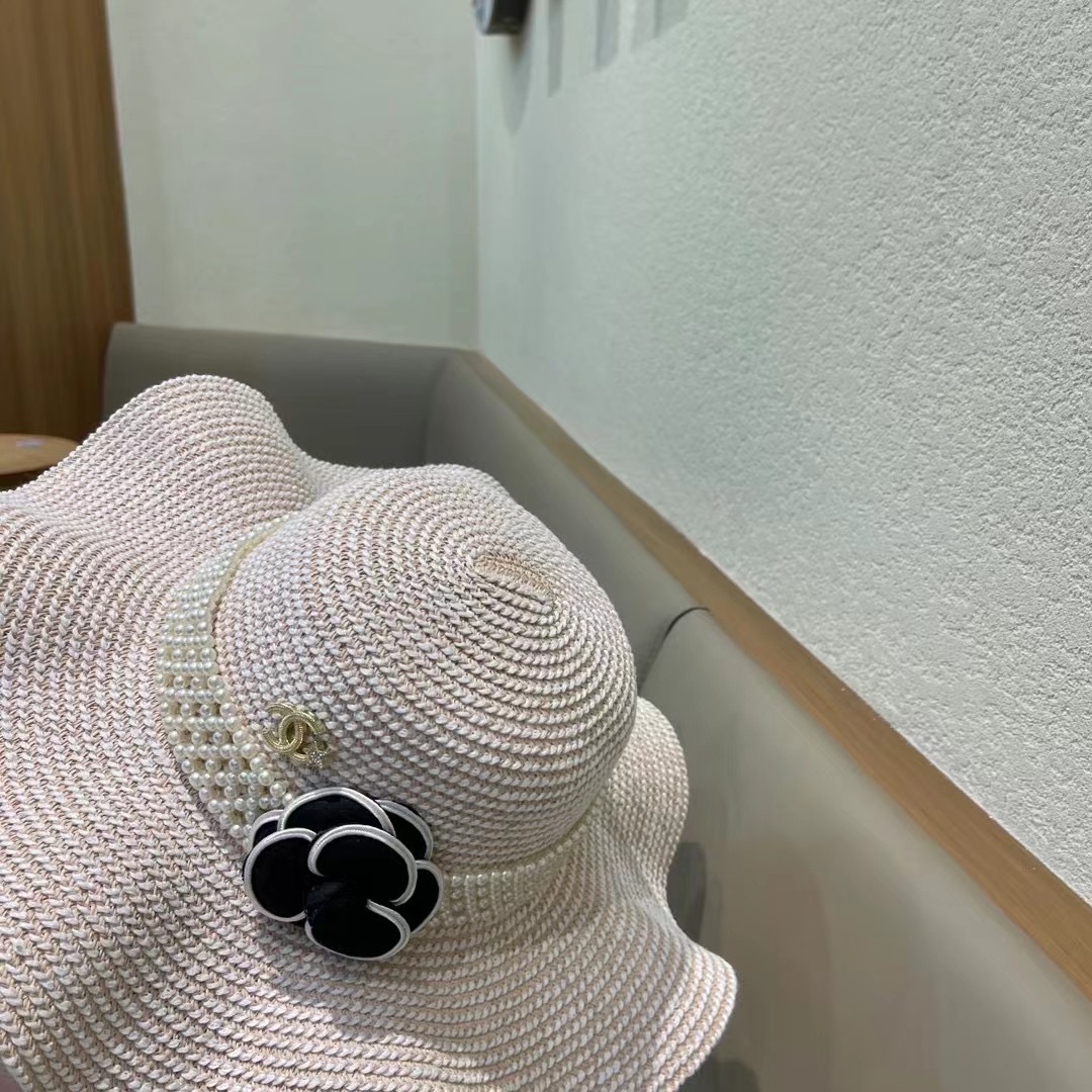 【CHANEL香奈儿】2026新款小香风草编度假风盆帽草帽，大牌风～出街旅行单品