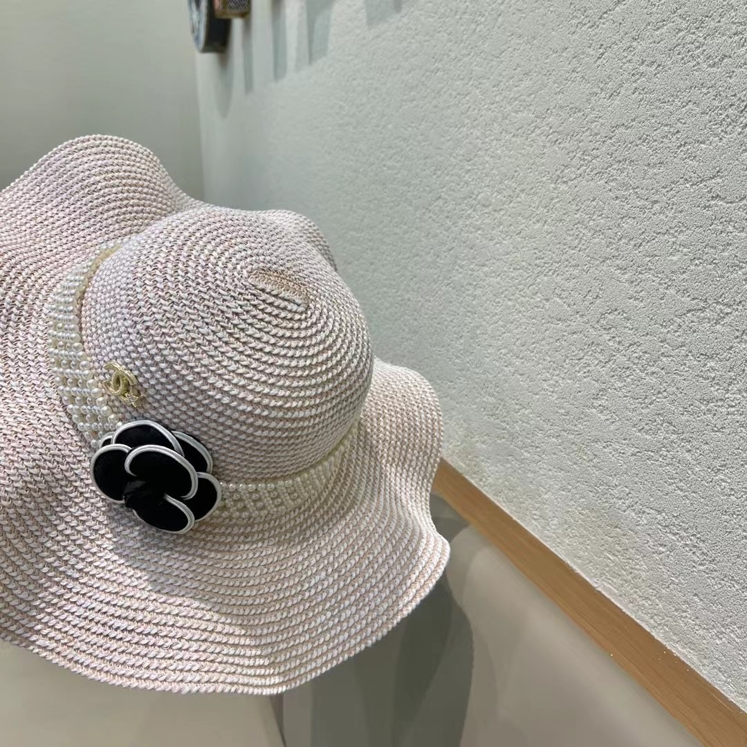 【CHANEL香奈儿】2026新款小香风草编度假风盆帽草帽，大牌风～出街旅行单品