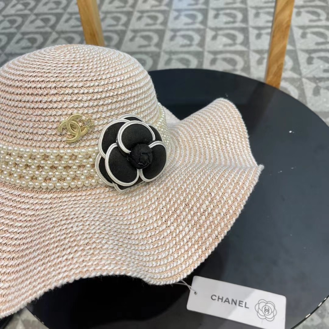 【CHANEL香奈儿】2026新款小香风草编度假风盆帽草帽，大牌风～出街旅行单品