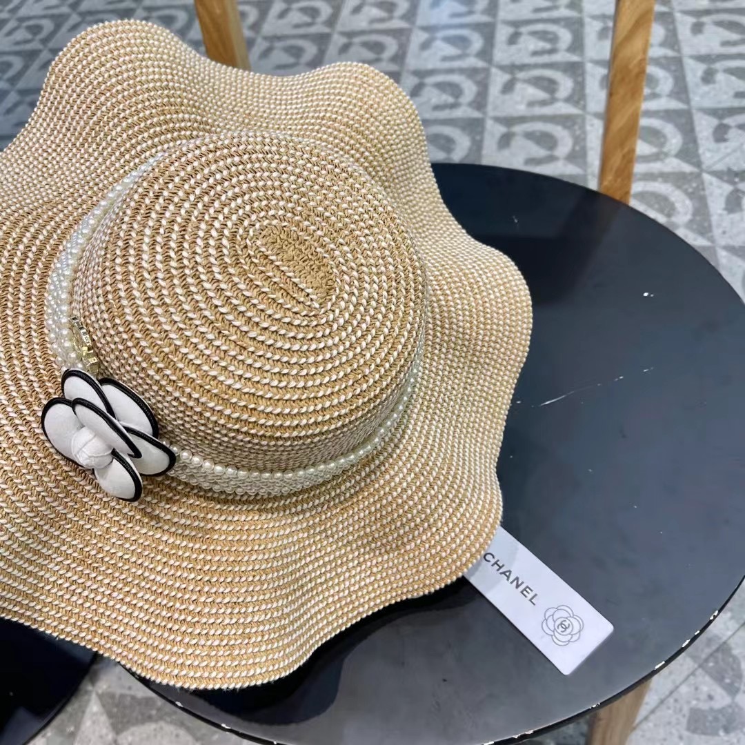 【CHANEL香奈儿】2026新款小香风草编度假风盆帽草帽，大牌风～出街旅行单品