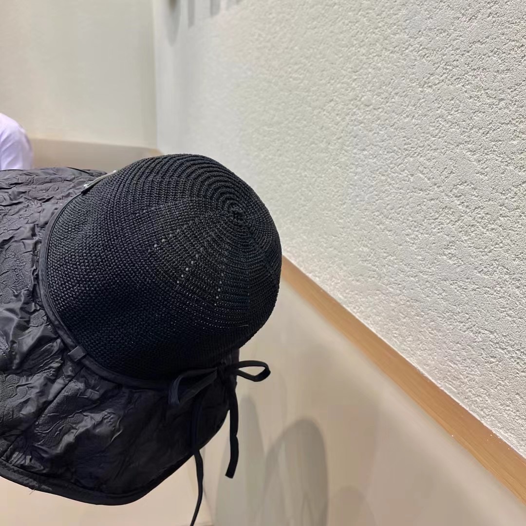PRADA普拉达2025春款渔夫帽，遮阳防晒帽，出街必备