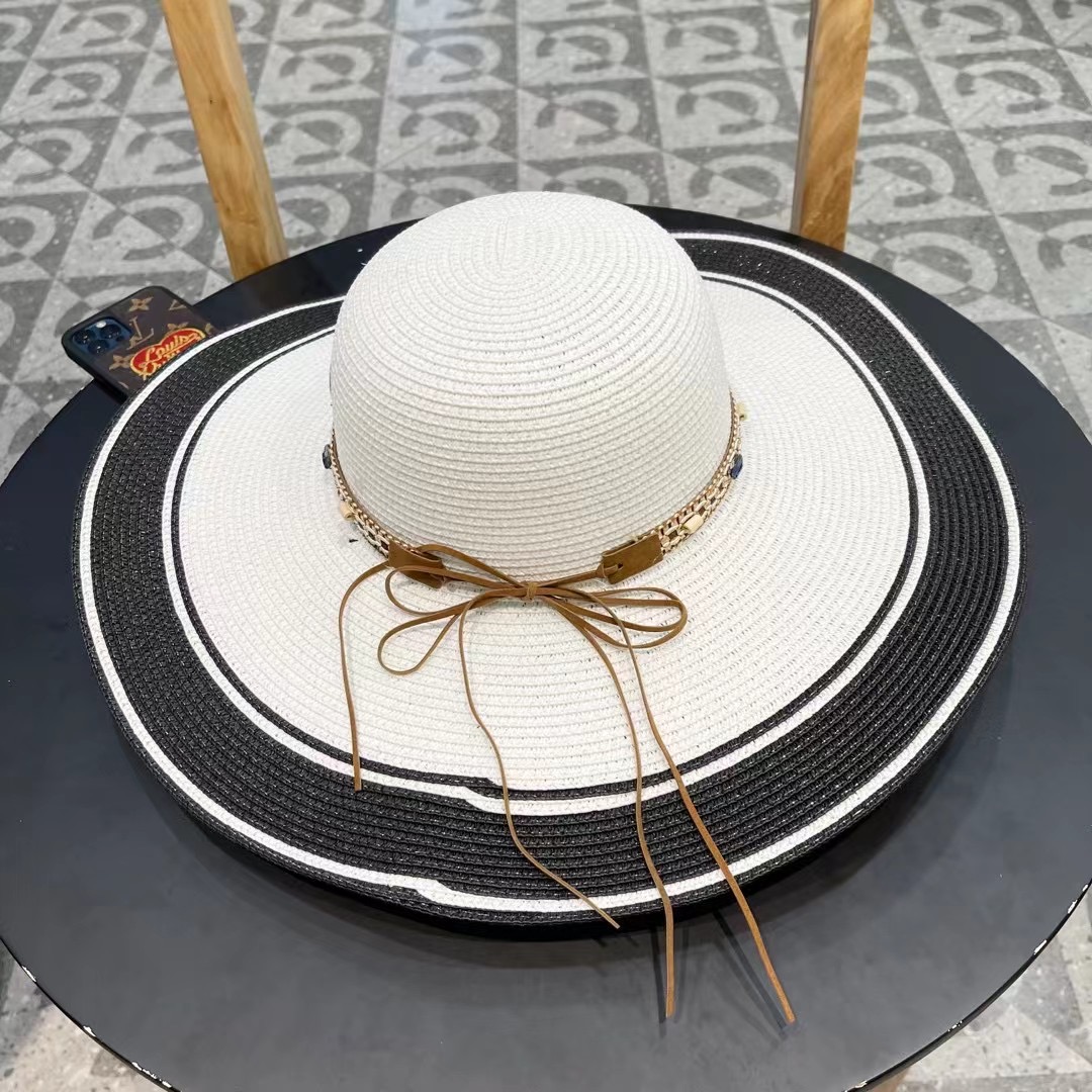 2024 New Dior Weed-Covered Tatter Caps: Simple, One-Size-Fits-All Hats - 图片 3