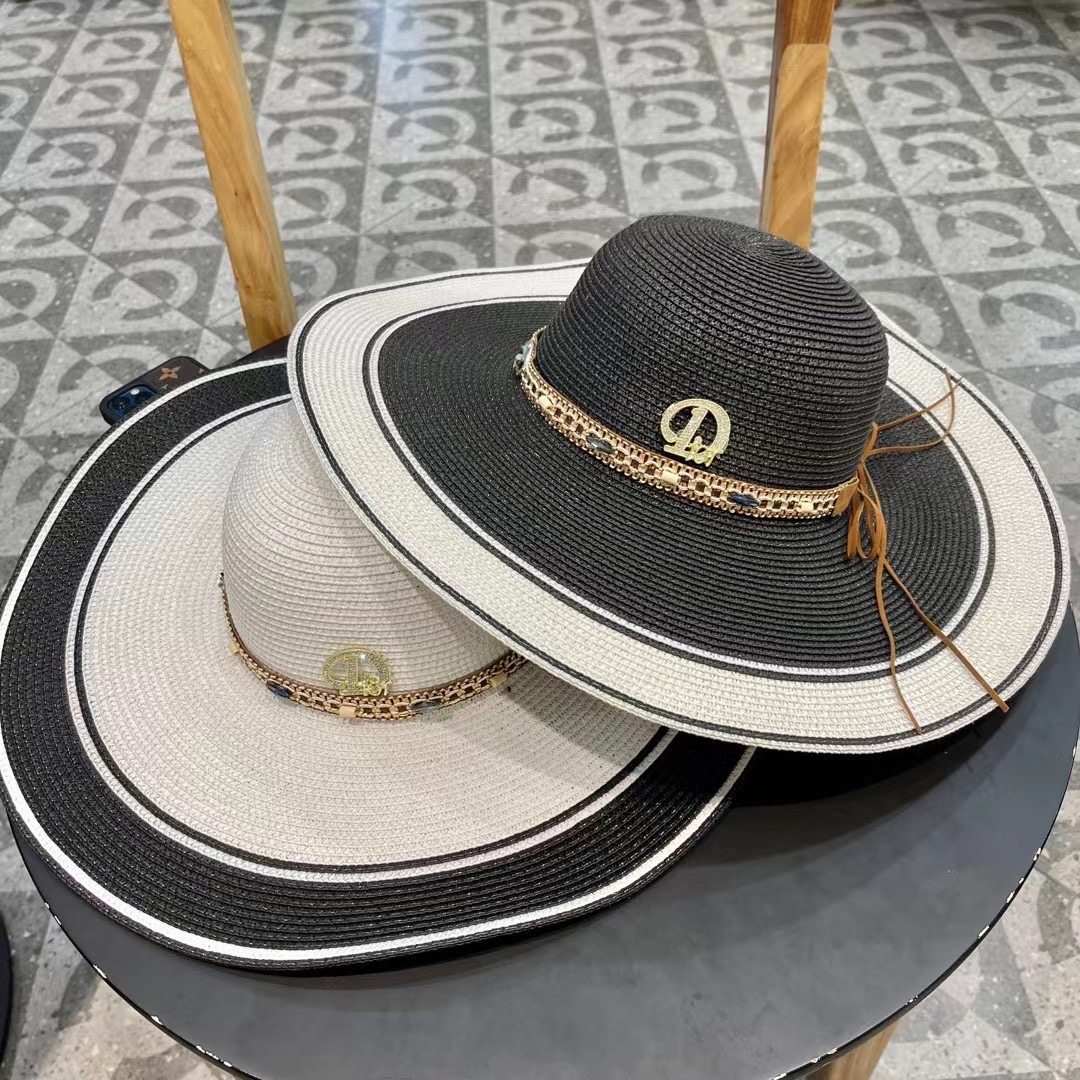 2024 New Dior Weed-Covered Tatter Caps: Simple, One-Size-Fits-All Hats - 图片 5