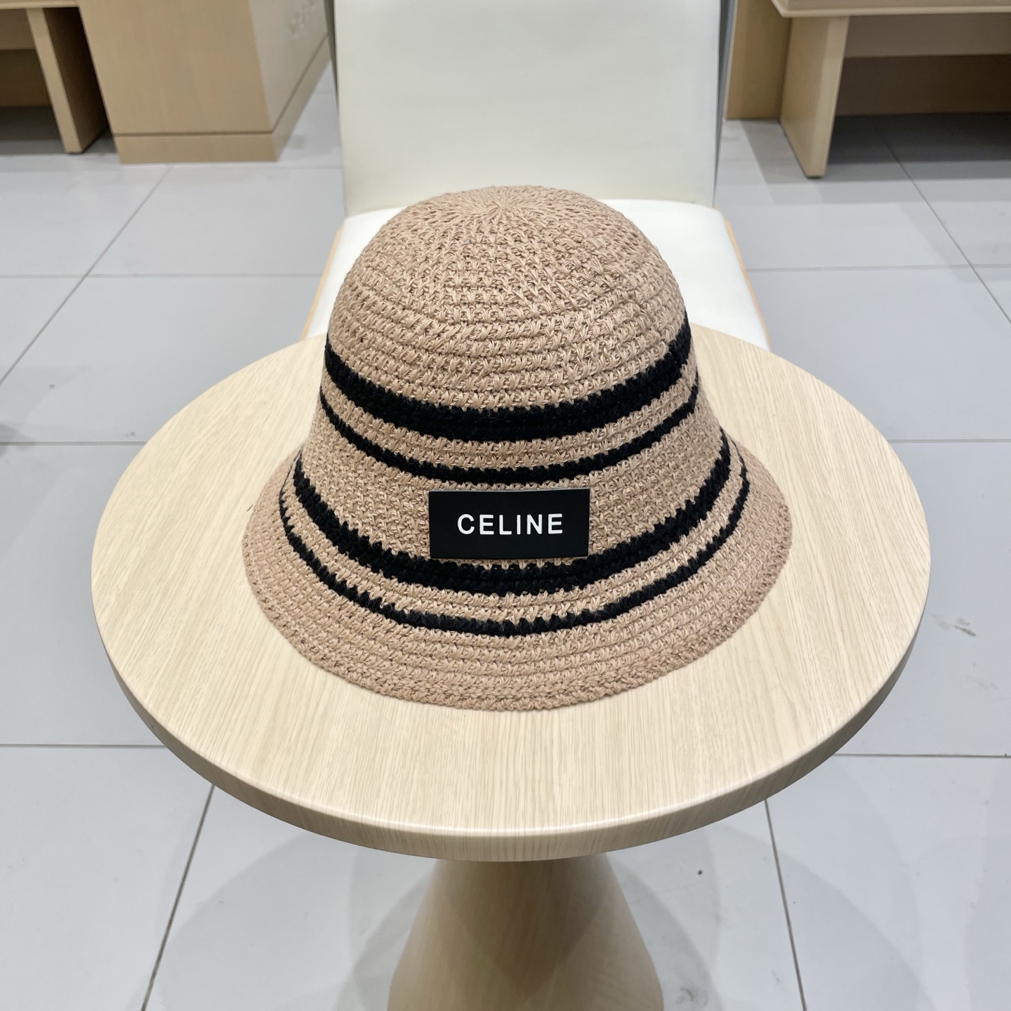 NO:226805,Celine Celine retro lines spring and summer knitted fisherman hat horizontal stripes girl hat soft top basin hat versatile sun protection sun hat straw hat fisherman hat baseball hat, hat, celine, espadrilles, hats19860909塞琳Celine复古线条春夏编织渔夫帽横条纹女帽子软顶盆帽百搭防晒出游遮阳帽子草帽渔夫帽棒球帽,帽子,celine,espadrilles,hats,hat