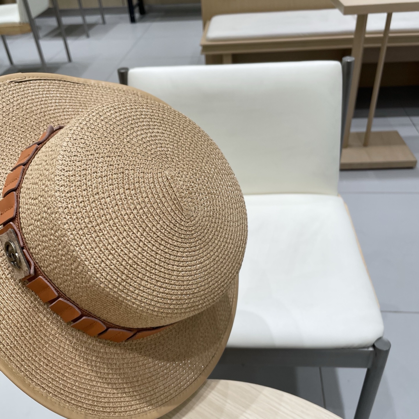   Gucci古奇2025新款草帽，名媛风遮阳帽，，旅游出街必备