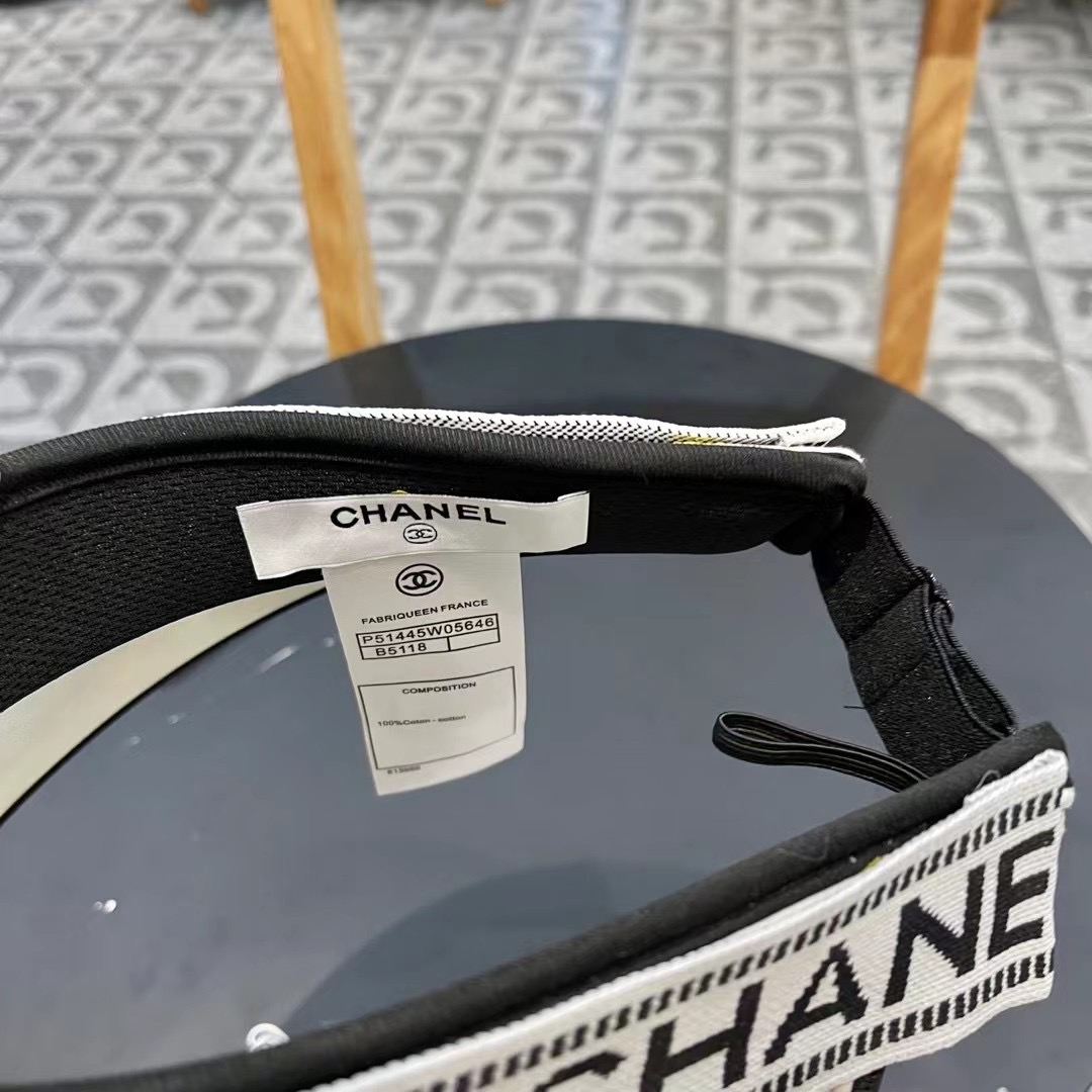  Chanel香奈儿遮阳帽，空顶草帽，可调节