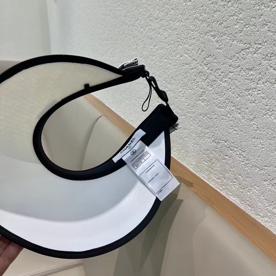  Chanel香奈儿遮阳帽，空顶草帽，可调节