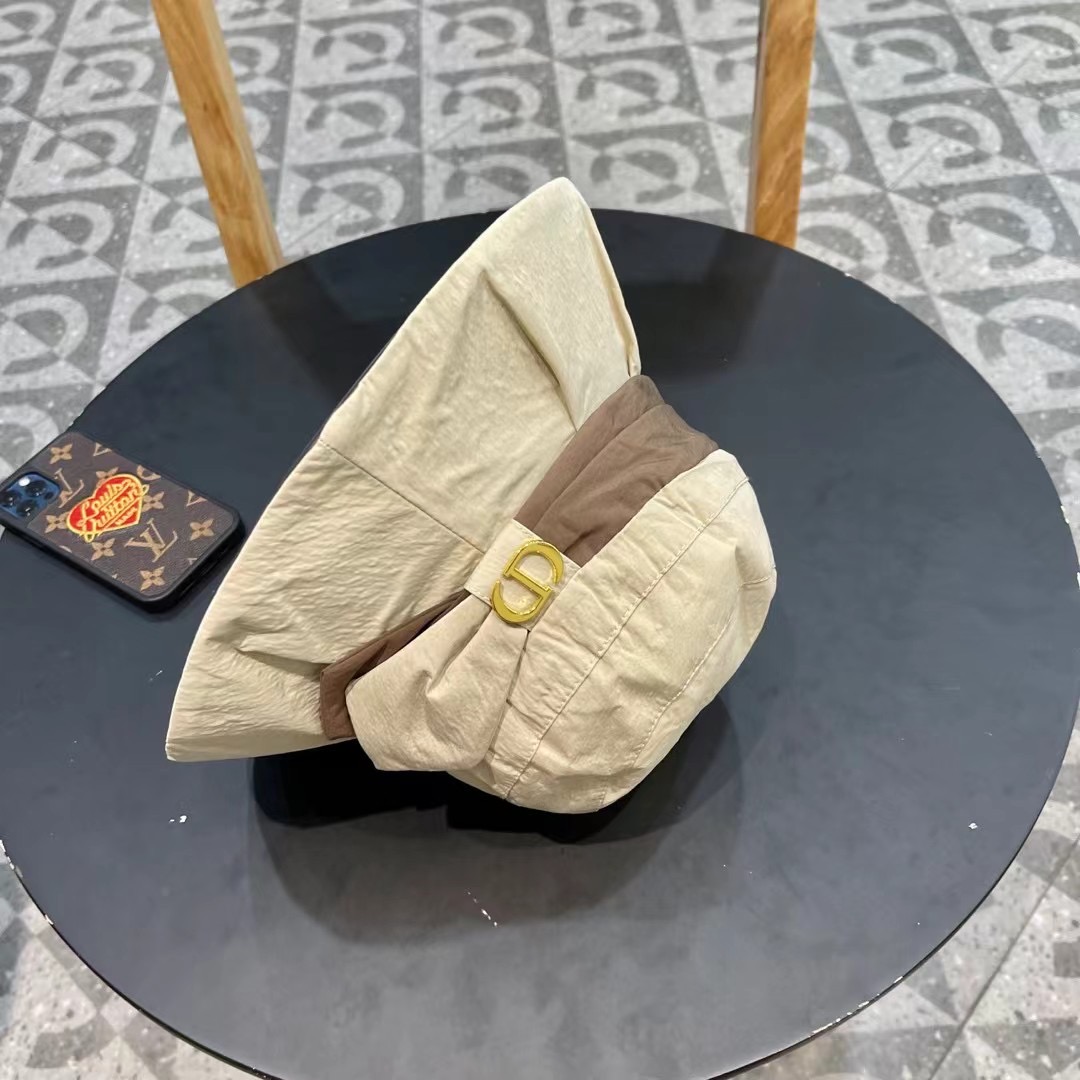  DIOR迪奥 薄款渔夫帽子女款新款夏天透气防晒遮阳帽显脸小户外速干盆帽