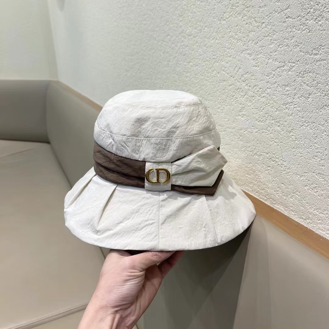  DIOR迪奥 薄款渔夫帽子女款新款夏天透气防晒遮阳帽显脸小户外速干盆帽