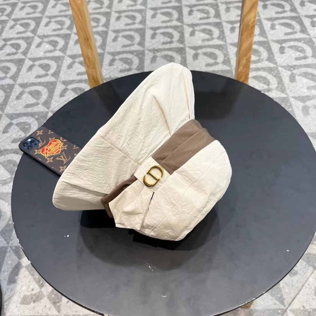  DIOR迪奥 薄款渔夫帽子女款新款夏天透气防晒遮阳帽显脸小户外速干盆帽