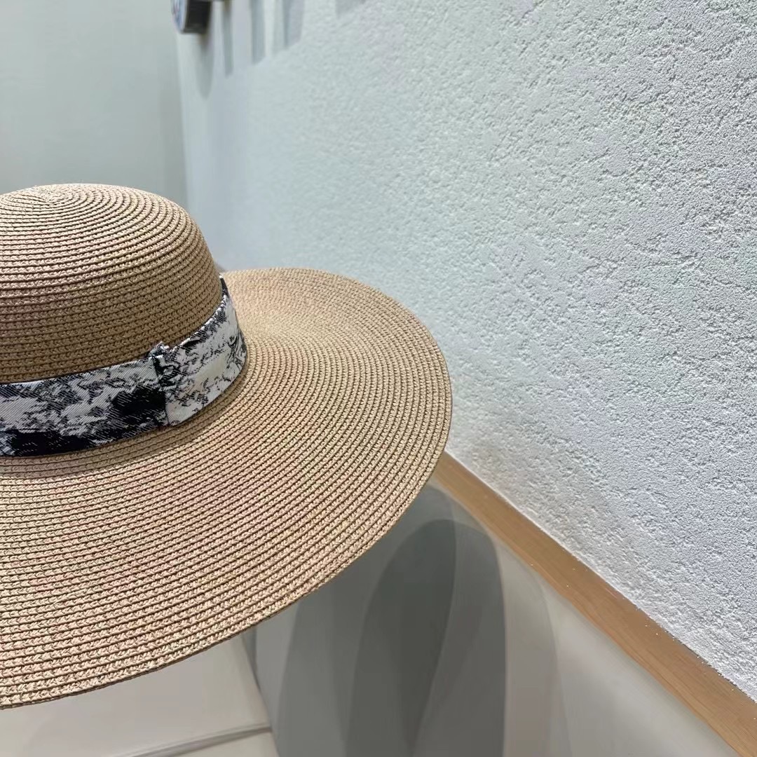 DIOR迪奥草帽❤️2026新款款圆大檐草礼帽草帽[爱心][爱心]做工细节精细，简约大方，百搭单品～出街