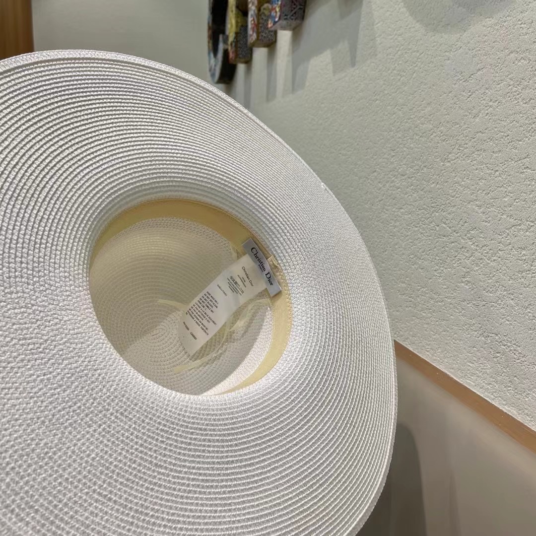 DIOR迪奥草帽❤️2026新款款圆大檐草礼帽草帽[爱心][爱心]做工细节精细，简约大方，百搭单品～出街