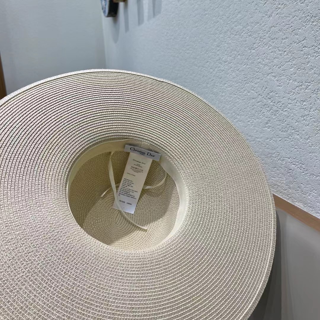 DIOR迪奥草帽❤️2026新款款圆大檐草礼帽草帽[爱心][爱心]做工细节精细，简约大方，百搭单品～出街