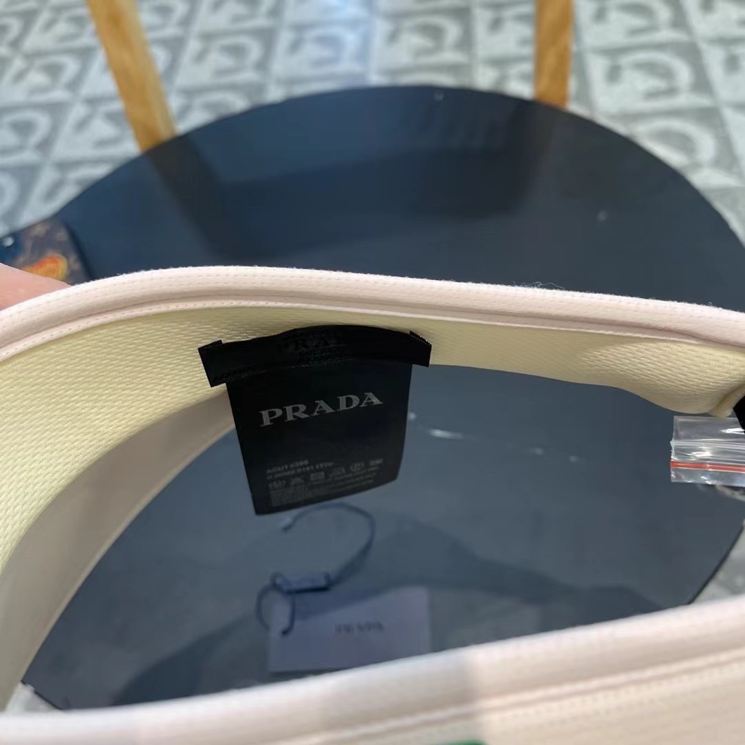 普拉达Prada新款男女夏季棒球帽运动户外空顶防晒帽子时尚流行遮阳草帽 