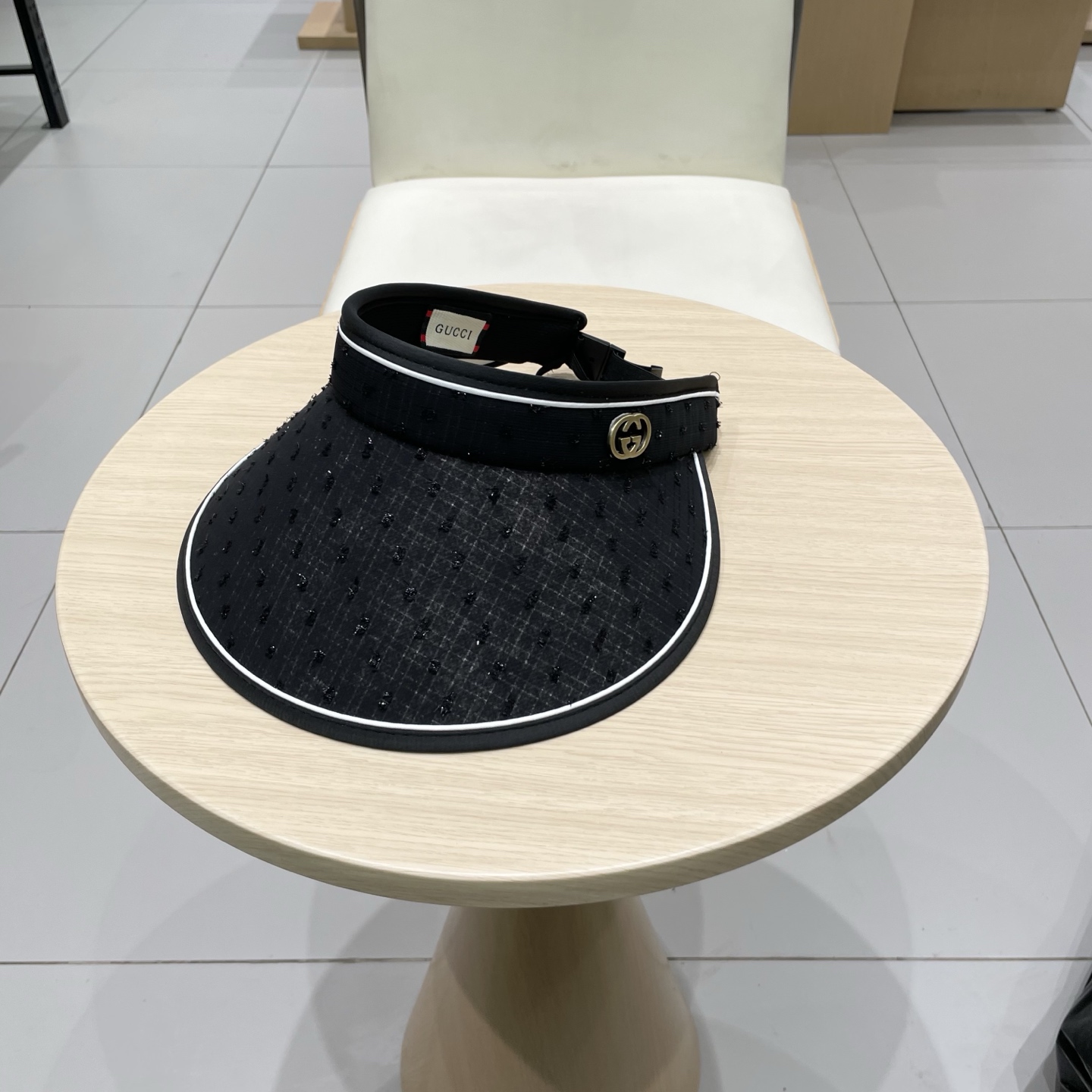 古奇GUCCI2025爆款款遮阳帽空顶帽，超方便！好搭！出街必备