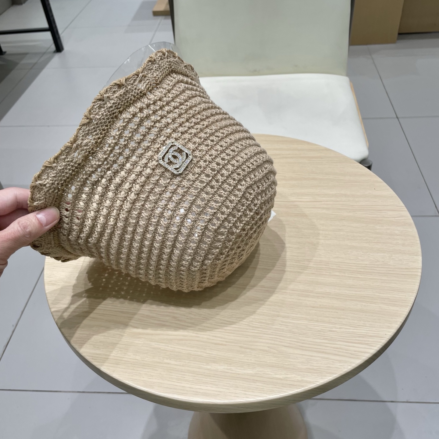 Chanel香奈儿2025镂空渔夫帽夏女透气时尚水桶帽ins风高级感正品韩版百搭盆帽