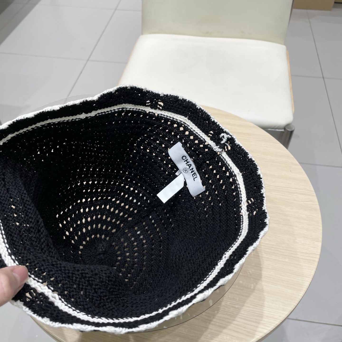 Chanel香奈儿2025镂空渔夫帽夏女透气时尚水桶帽ins风高级感正品韩版百搭盆帽