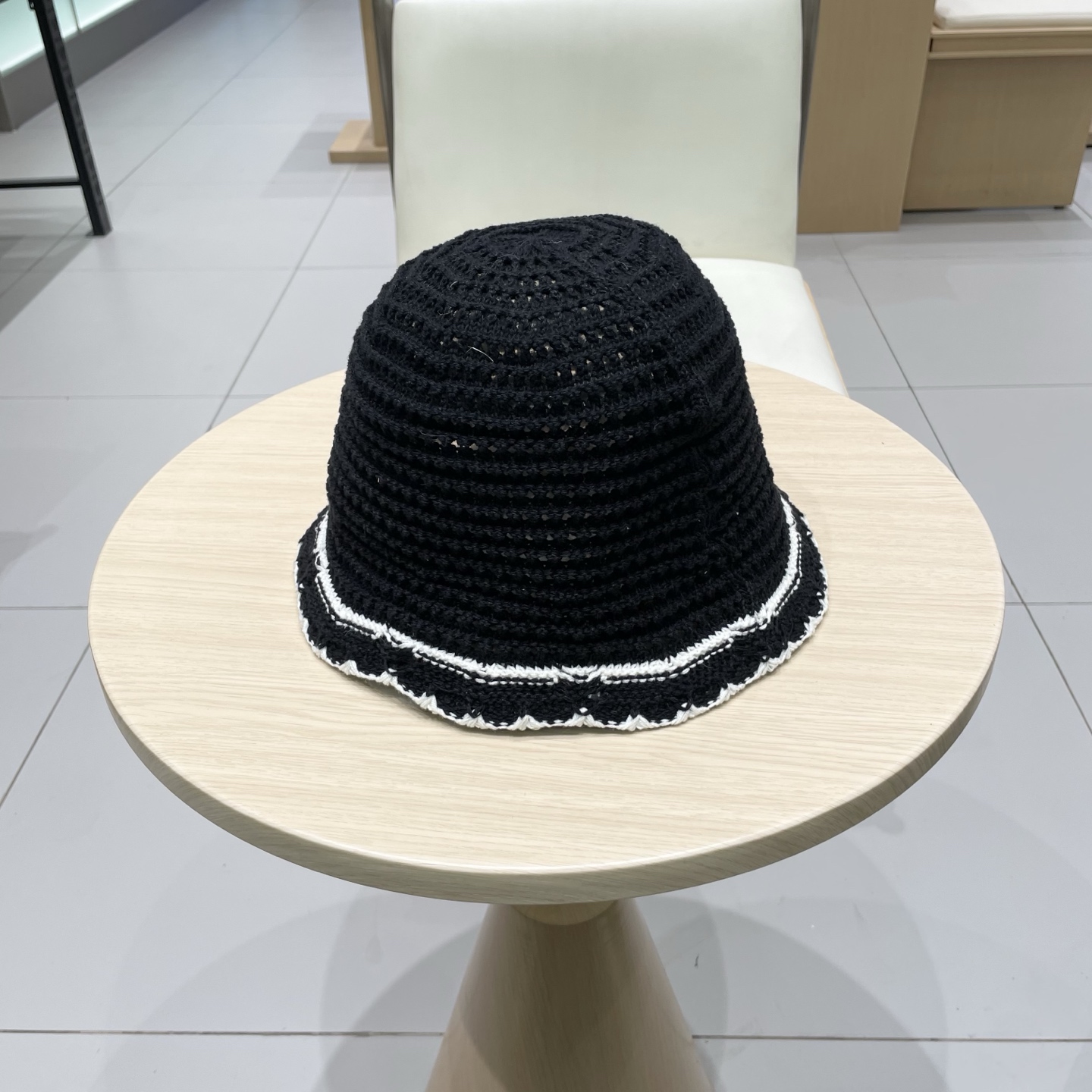 Chanel香奈儿2025镂空渔夫帽夏女透气时尚水桶帽ins风高级感正品韩版百搭盆帽