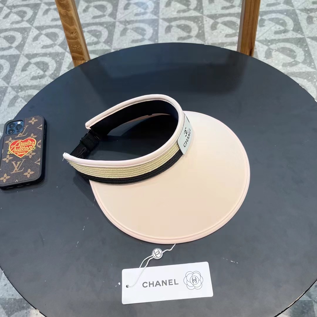   【Chanel香奈儿】2024夏季新款小香风亮片遮阳帽空顶帽，大牌出货，超方便！好搭！出街必备
