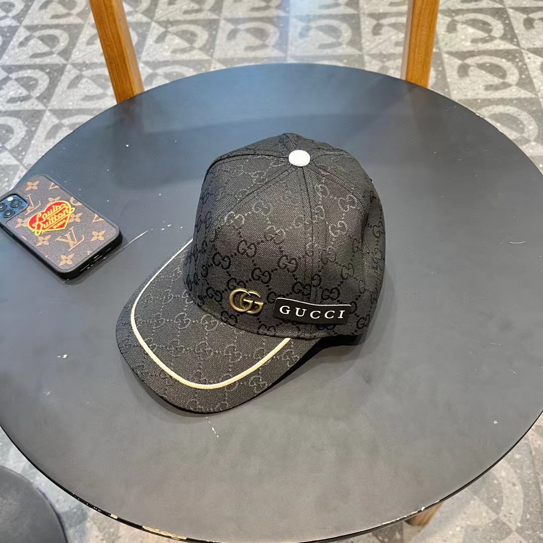  原单品质
GUCCI古奇渔夫帽👒官网新品Gucci棒球帽🧢火爆来袭 工艺非常精美 高档大气上档次！低调