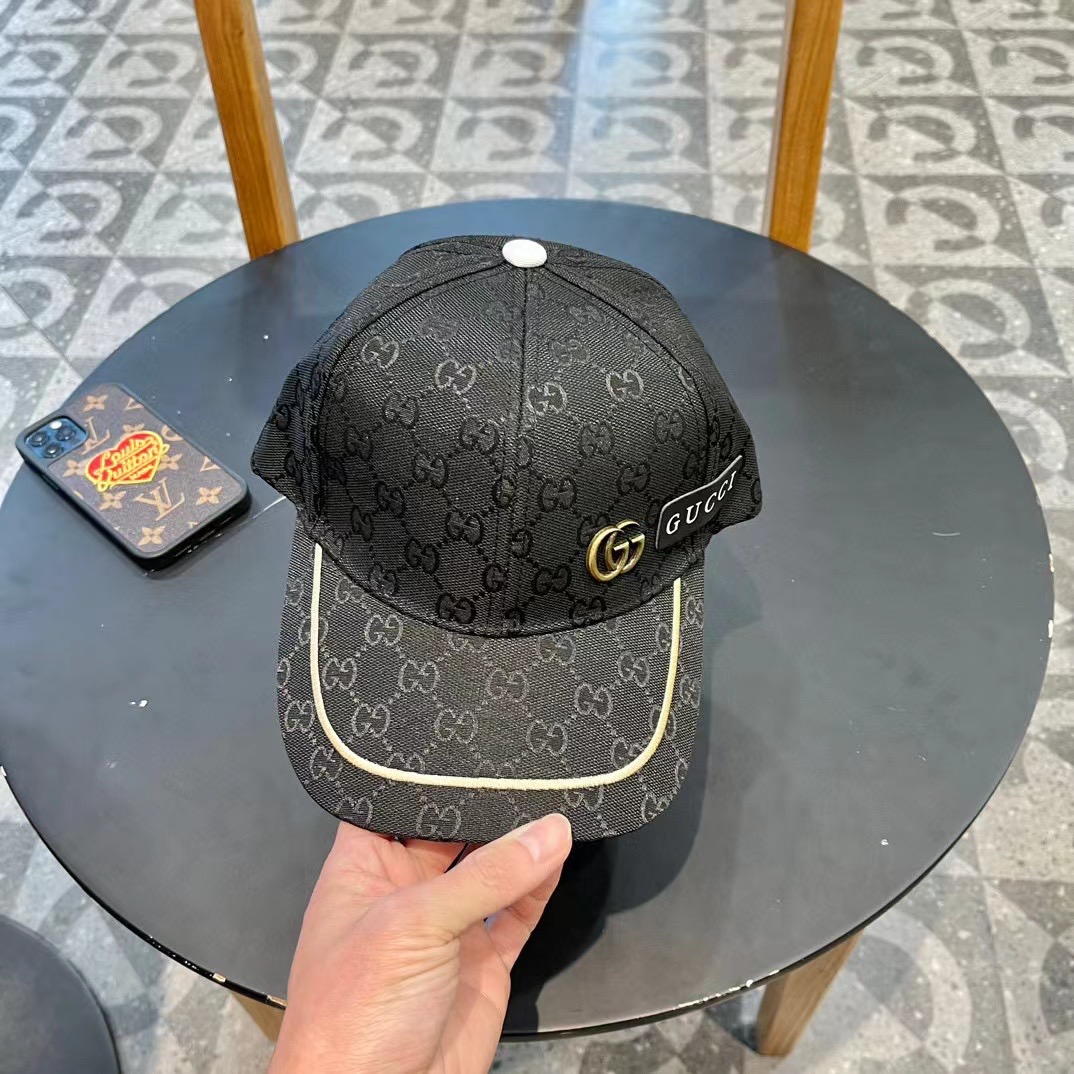  原单品质
GUCCI古奇渔夫帽👒官网新品Gucci棒球帽🧢火爆来袭 工艺非常精美 高档大气上档次！低调