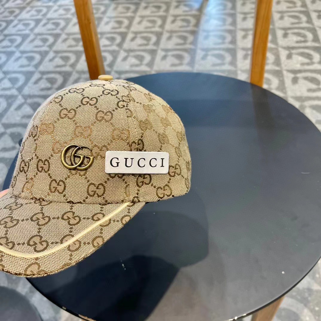  原单品质
GUCCI古奇渔夫帽👒官网新品Gucci棒球帽🧢火爆来袭 工艺非常精美 高档大气上档次！低调