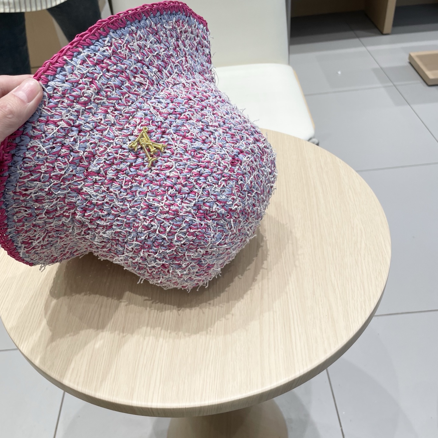  lv路易威登韩版ins手工编织渔夫帽女夏季新款百搭大帽盆帽显脸小防晒遮阳帽