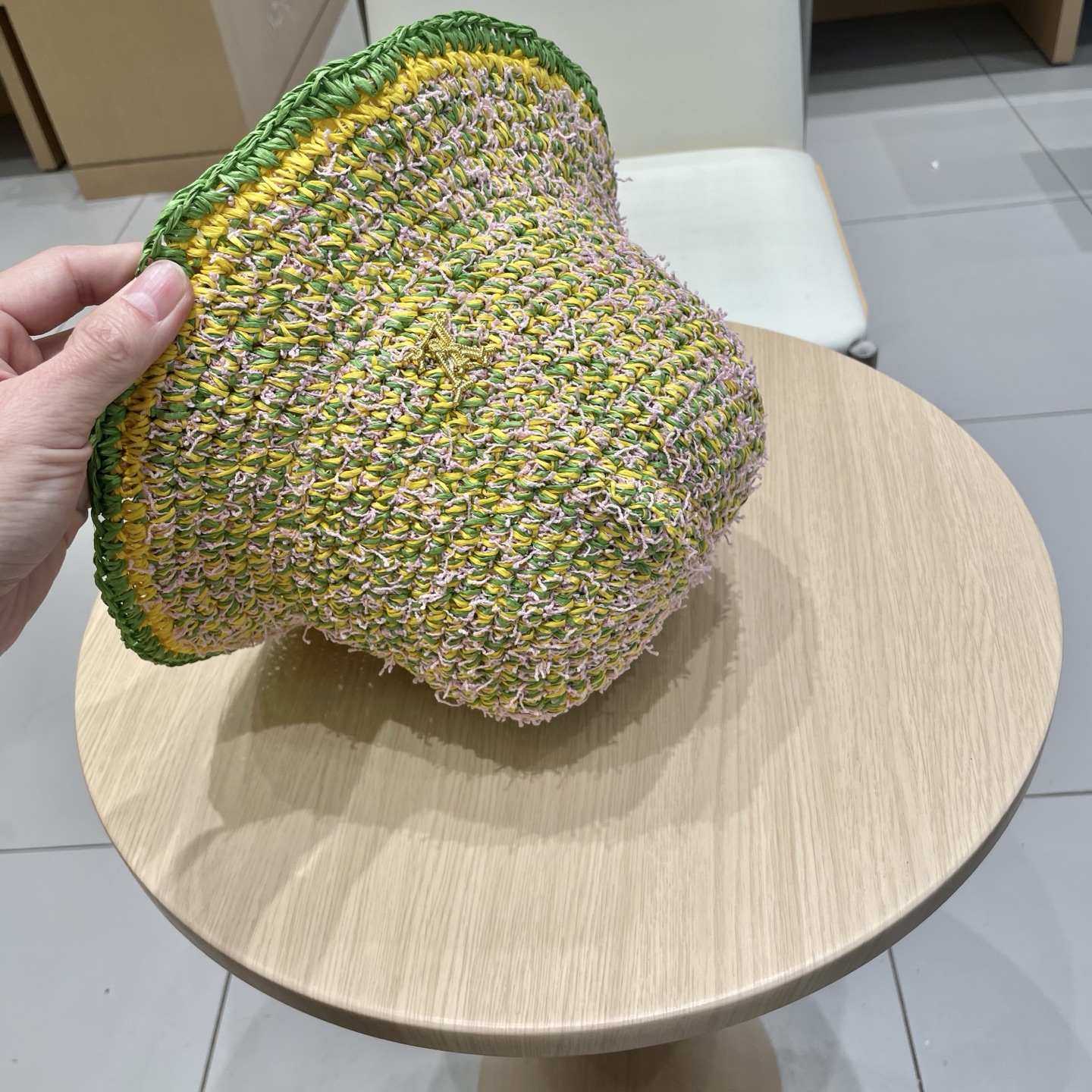  lv路易威登韩版ins手工编织渔夫帽女夏季新款百搭大帽盆帽显脸小防晒遮阳帽
